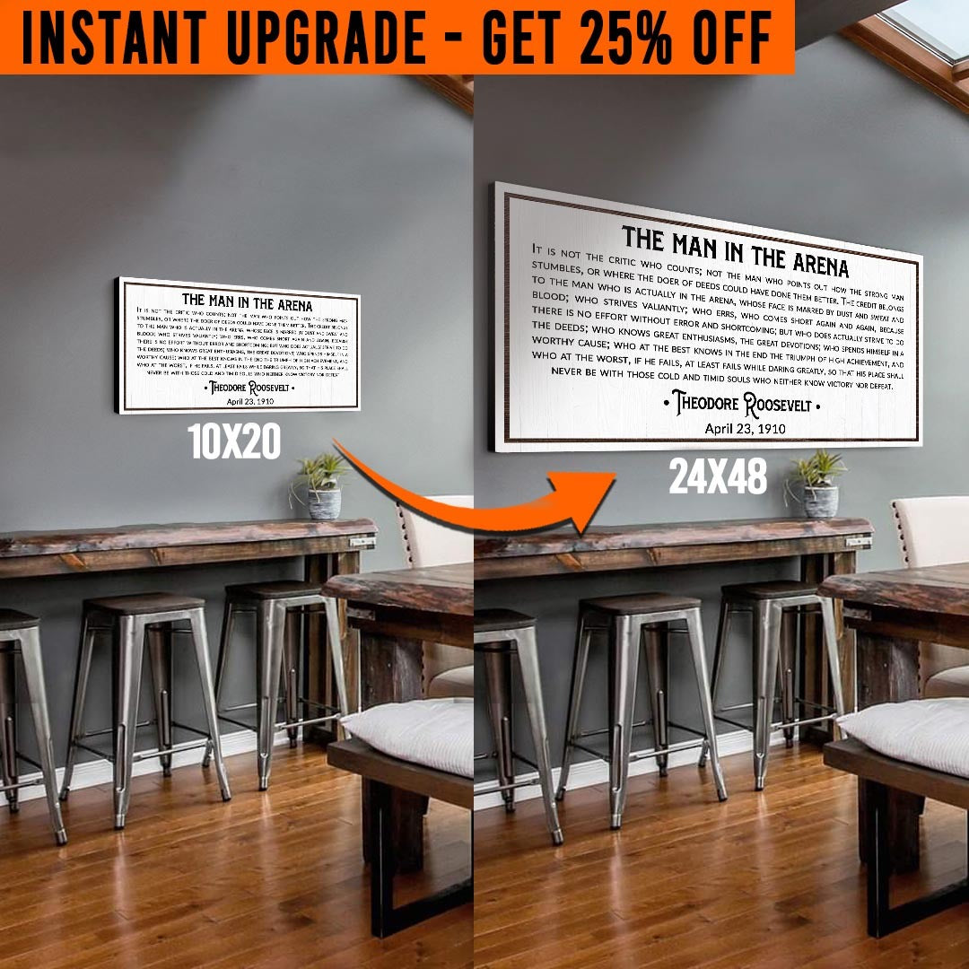 'Arenadaki Adam' (Stil 3) Tuvalinizi 24x48 İnçe Yükseltin